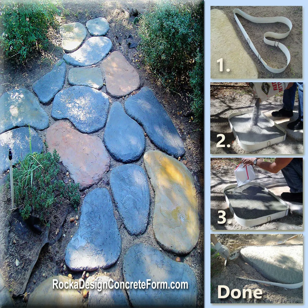 DIYstonemaker's tweet image. DIY and Create Garden Paths, Walkways, and Patios using Rocka Designs Flexible and Reusable Concrete Shaping, Stepping Stone Maker. Easy as 1-2-3.
You Can Do It, We Promise!
Visit ROCKA DESIGN Today!

buff.ly/36dsv69