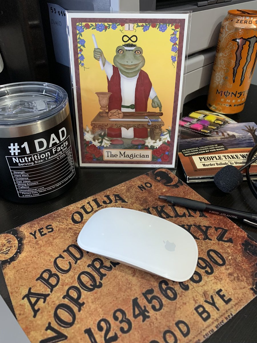Stumbled across this random photo of my cluttered desk. It finally confirms where I’ve been getting all the ideas for my books: I conjure them. #weirdwillis #strangeandspookyworld #lovelandfrog #authorsofinstagram #authorinspiration