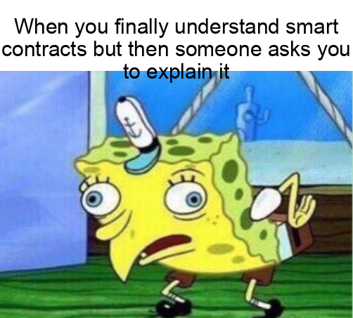 MemeThisBender's tweet photo. @Har_veey @eth_ben @zhusu When you finally understand smart contracts. #Ethereum #cryptohumor https://t.co/sXGFdBPHMJ