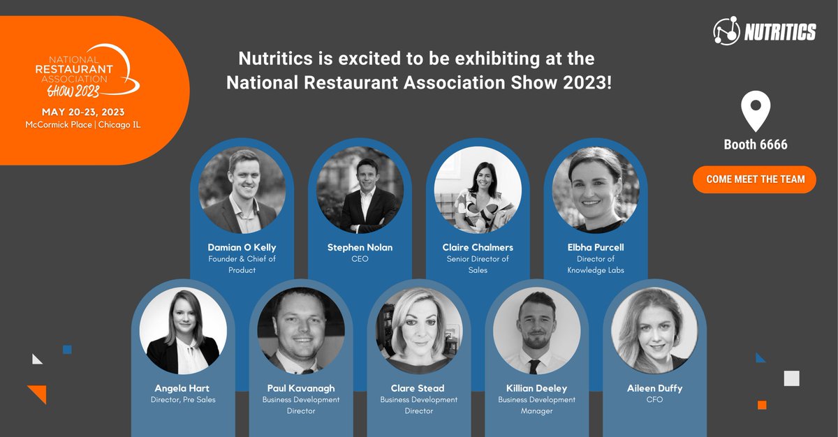 We are really excited for the @NatlRestShow 2023 in Chicago this weekend! 🚀  Our Nutritics and Ten Kites team will be at booth 6666 until Monday. If you're attending the show be sure to pop into our team in the Tech Pavilion for a chat! #nationalrestaurantshow