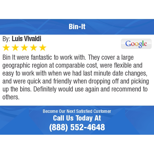 5 Star: Luis V. "..." google.com/maps/place/Bin…