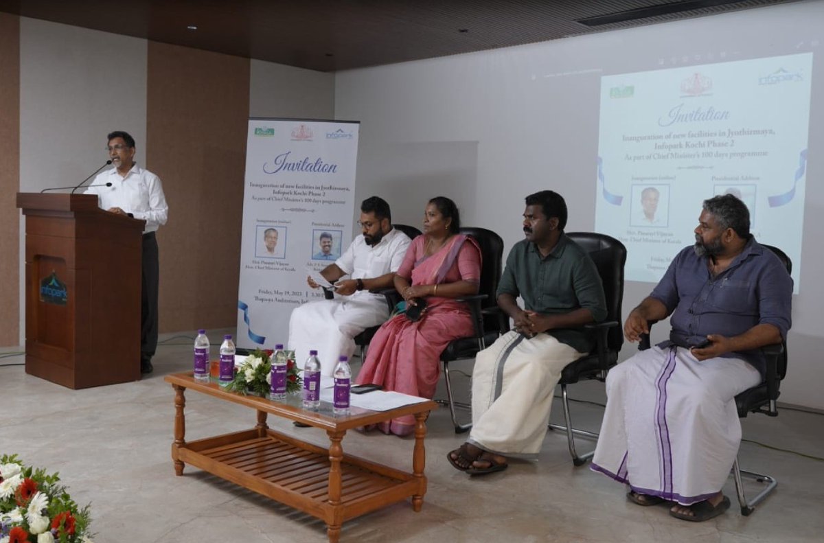 PrimecrownCorp's tweet photo. We are thrilled to be a part of the grand inauguration of the new office facility at Jyothirmaya, Infopark,  graced by Hon'ble Chief Minister Shri.Pinarayi Vijayan. We thank Govt of Kerala &amp; Infopark for unwavering support in making our new office a reality. #Infopark #PrimeCrown https://t.co/hpEt11oNig