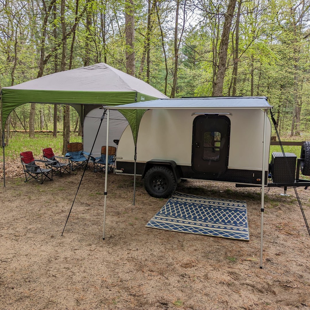 TY Cody L!'Hello from the woods of #Wisconsin! Took our new Mt Massive out (1st time) - did not disappoint. Loving the much simpler #camping.'

#campbetter #mycoteardrop #adventure #offroadtrailer #teardropcamping #teardroptrailer #teardropcamper #builttolast #traveltrailer