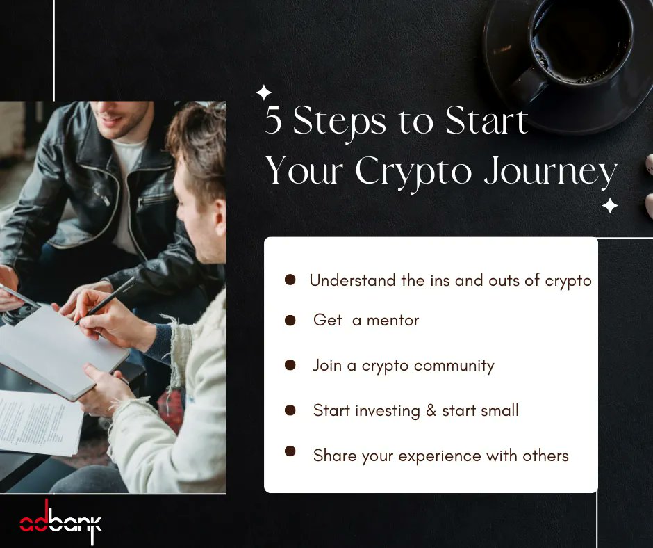 adbanknetwork's tweet photo. New to #crypto? Here are some steps to get started. Remember to always do your own rsearch (DYOR)
#adbank #blade #taskmarketplace https://t.co/qJPMijqsc9