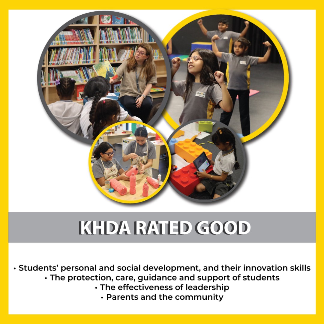 As we celebrate our 19 areas of improvements on this year's KHDA Inspection! We are proud of our very good achievements. 

#Ignite #school #alwarqa #mirdif #education #uscurriculum #Dubai #dubaischools #AmericanSchoolDubai #UAE2space #khda #inspection #stem #verygood