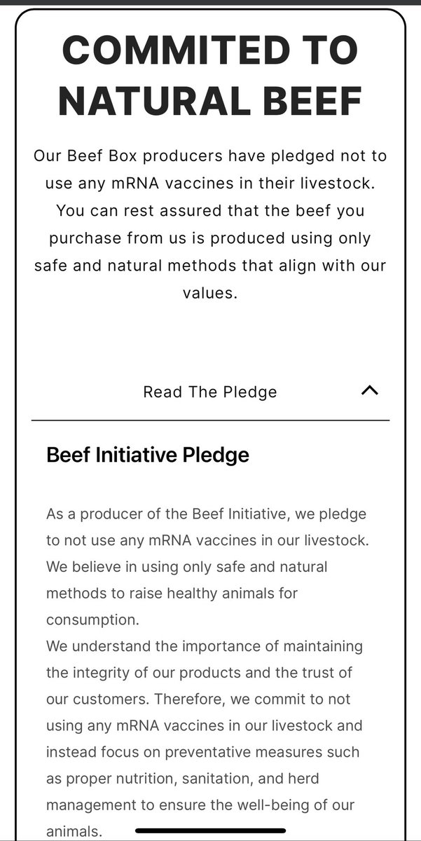 The Beef Initiative has over 160 ranchers/producers who have taken the pledge to never use nor allow mRNA in their cattle and supply chain models.

We are the #Authority when it come to #TruthInFood &amp; true #BeefIntelligence 

Find your rancher here
👇👇👇
producers.beefinitiative.com/database