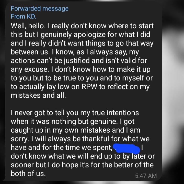 needauls's tweet photo. He already said sorry yes but he didn't even mean it. He's just sorry kasi nahuli siya but kung hindi lol he's not. Gusto niya lang naman linisin pangalan niya sa totoo lang. https://t.co/3aThzJVSxH