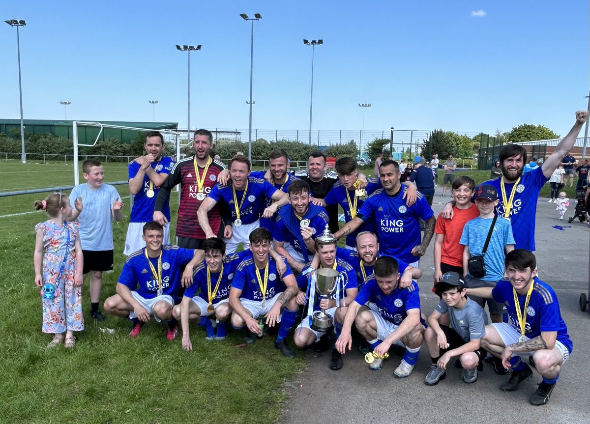 FormbyFC's tweet photo. The victorious ⁦@Formby_Fc_⁩ team with the Roy Wade Cup. 🏆

On an historical note this was Squirrels legend ⁦@MolyneuxMarvin⁩ final game of his distinguished career. Best of luck in the future Marv. 🐿️ https://t.co/0TDRfkkTiC