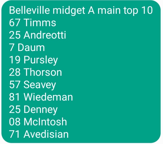 Belleville midget top 10