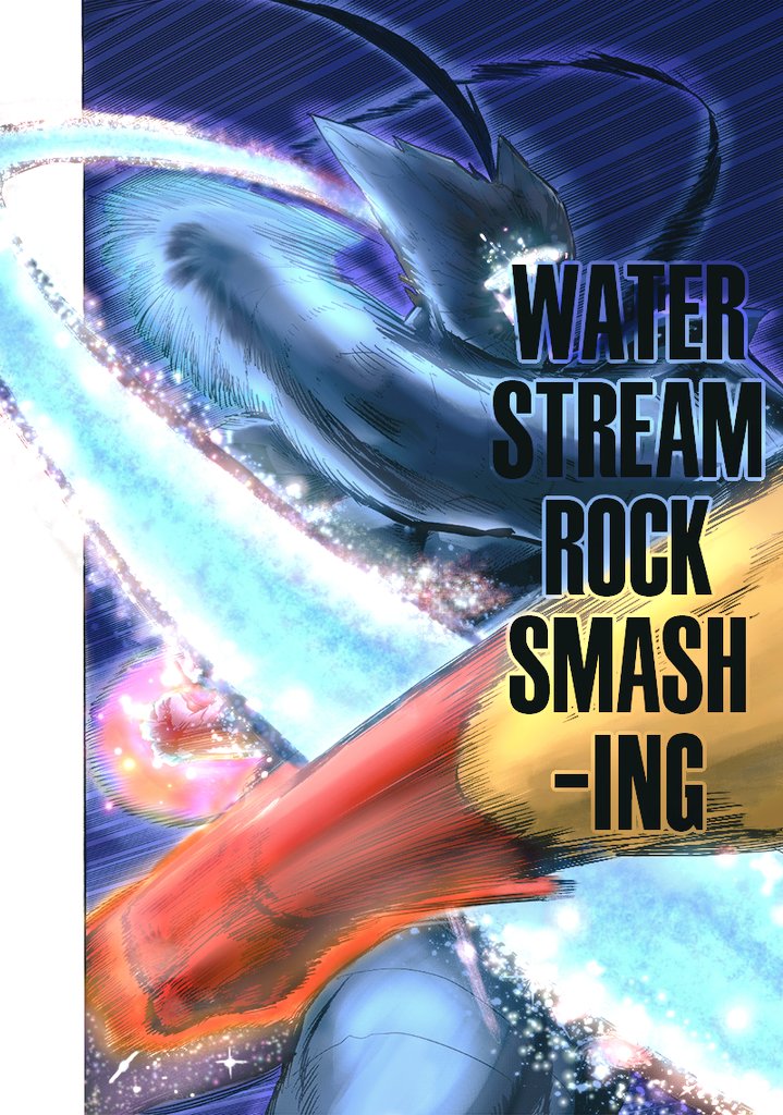 NothingIsNot675's tweet photo. #OnePunchMan
#garou 
WATER STREAM ROCK SMASHING https://t.co/qkEdN4Tpzh