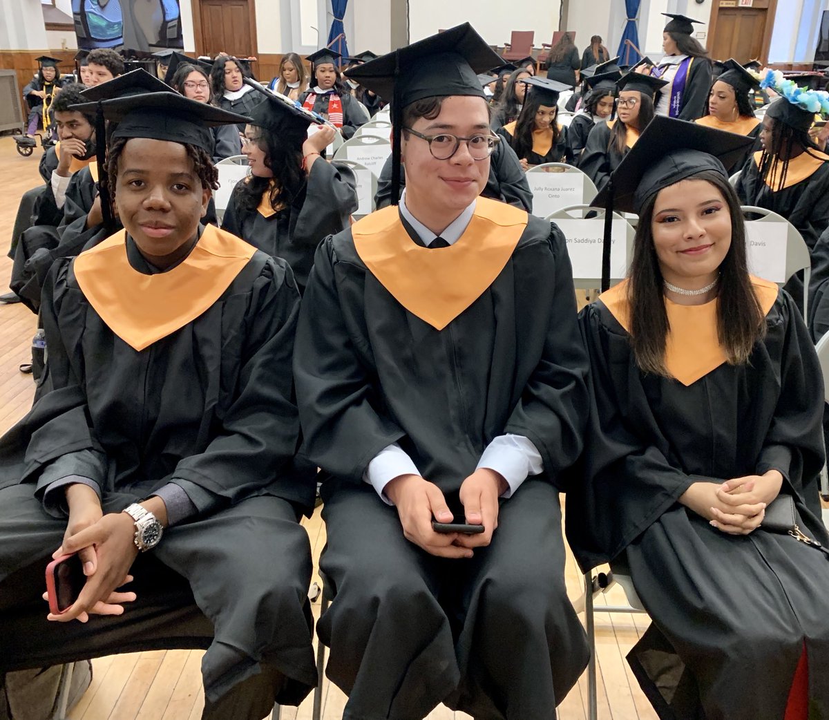 Our very 1st #EarlyCollege graduates! Today they earn their ⁦@TrinityDC⁩ associate’s degrees. In June they receive their high school diplomas from ⁦⁦@dccoolidgeshs⁩ ! They have been a joy! ⁦@CoolidgeECA⁩ ⁦@dcpublicschools⁩ ⁦@DCPSChancellor⁩ 👏🏽🎓