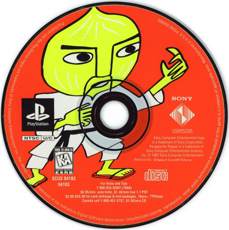 Box Art I Like on Twitter "Disc Art for PaRappa the Rapper"