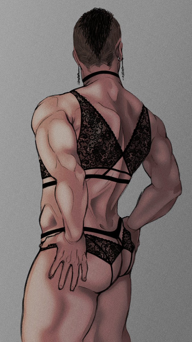 Soap's pretty panties Part02
Black lace really suits him and he's all dolled up