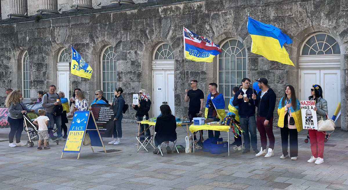 Everywhere I’ve been in the UK the support for Ukraine has been overwhelming, including here in #Birmingham! 🇬🇧 We all #StandWithUkraine 🇺🇦