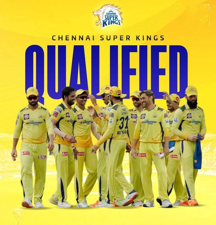 PradhanBook's tweet photo. Qualified ๐ซ๐๐ฆ @ChennaiIPL
@msdhoni
.
.
#DCvsCSK #CSK #CSKvDC #Dhoni #pathirana #jadeja #ruturajgaikwad #conway #IPLPlayOffs #IPL2023 #qualifier2 #Qualifier1Ticket #ipl #pradhanbook https://t.co/oUrxvLzGn7
