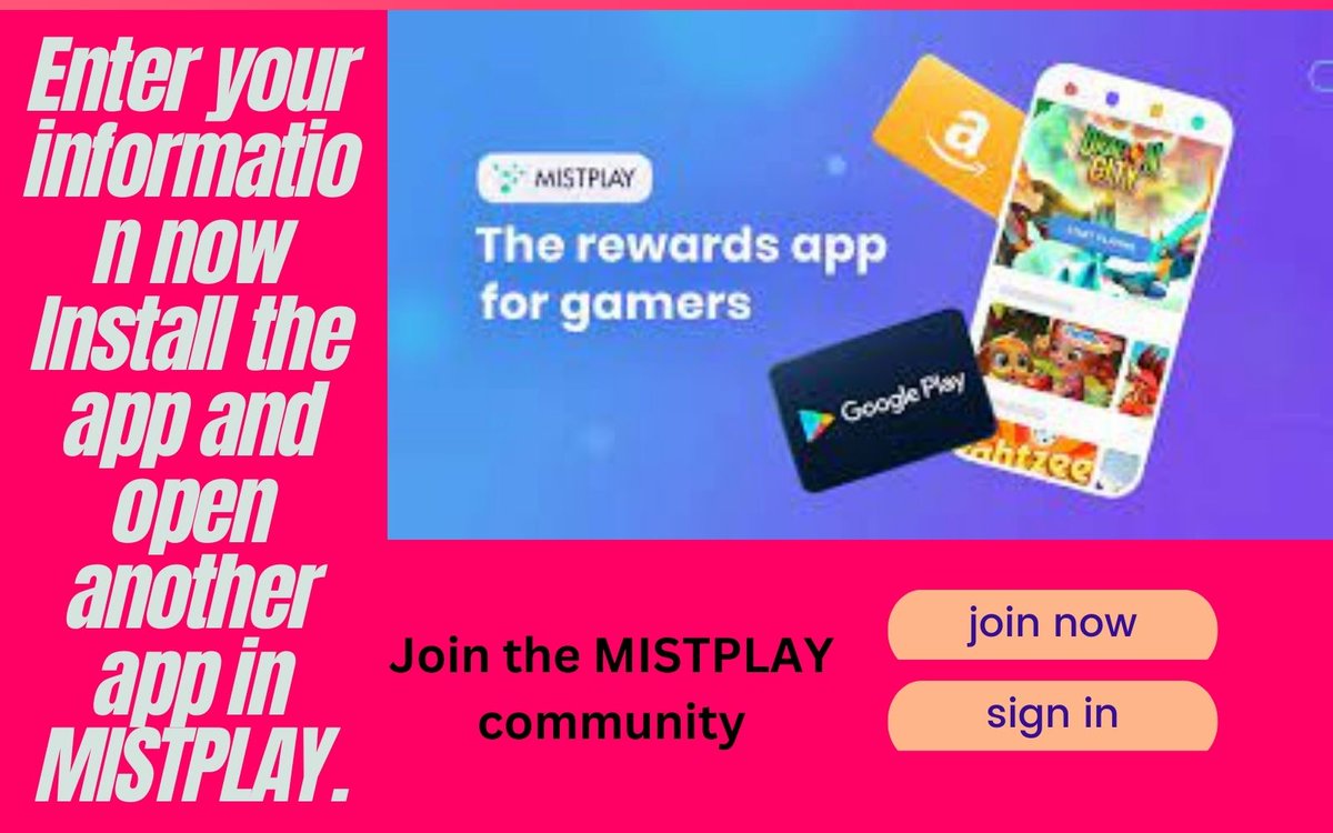 AngelinaCo51455's tweet photo. Enter your Email information now Install the app and open another app in MISTPLAY. 
Check Out This:https://t.co/bnKhQS0xxv

Follow:@AngelinaCo51455

Like&amp;Rwt

#GamingRewards #MISTPLAY #EarnWhileYouPlay #MobileGaming #RewardsProgram #usa🇺🇸 #USAToday #usaindians #usagitsukino 💰💪 https://t.co/6uTyHvd1Yl