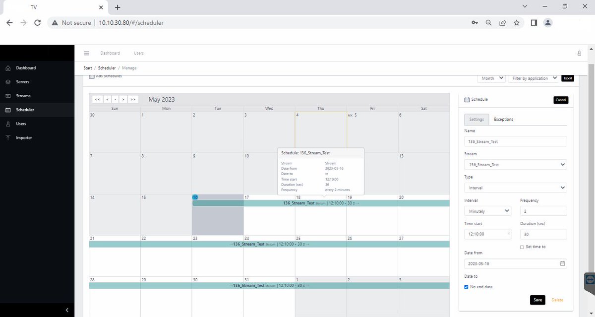 Need to inject #advertising markers (SCTE-35) into your Live stream? For a UK-based #broadcaster we developed a control platform that supports one-time, scheduled, and recurring ad-insertion.

#fast #ads #ott #avod #ssai #scte #scte35 #livestreaming #streamingmedia
