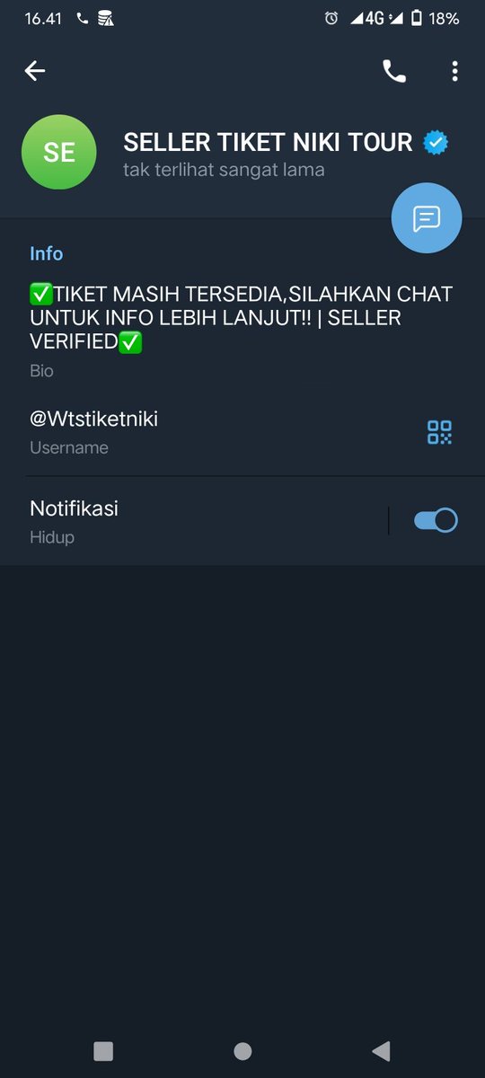rendiaaziz's tweet photo. !!!AWAS SCAMMER NIH KATANYA ADA DI TELE!!!

ada yg share di twitter juga kayanya komplotan dia deh 

wts wtb tiket niki in jakarta https://t.co/XGWy7unqBU