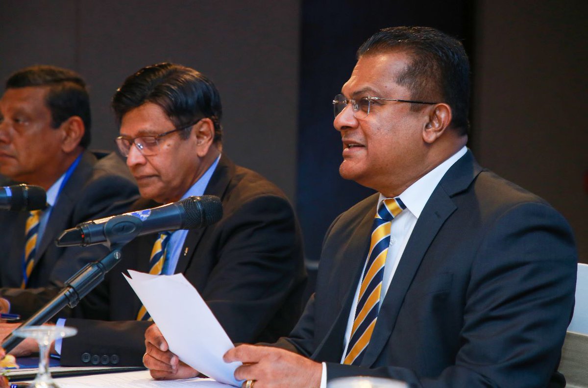 I wish to thank our stakeholders for keeping faith in me and electing me for a third time as the President of Sri Lanka Cricket.

Our administration will continue the good work done towards developing cricket in Sri Lanka during the 2023–25 term as well.