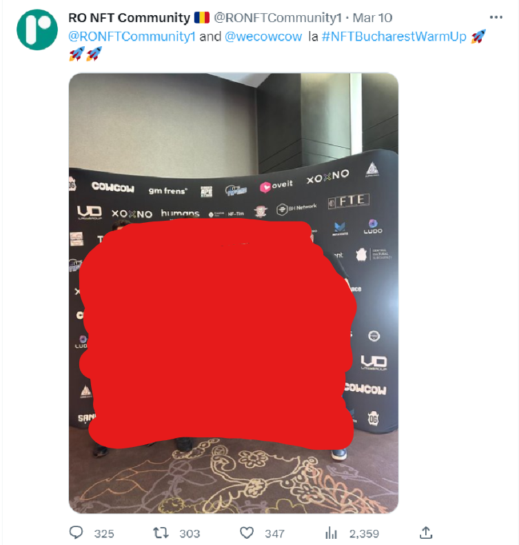 pepeversx's tweet photo. short update

this scammer is from Romania. he wears a G-Shock watch and, based on his interactions, i think he's a bhat agent/cowcow holder. 

also, one of his first likes on twitter is for @RONFTCommunity1 from that NFT event. so, RO frenz, be on the look for this mfer.