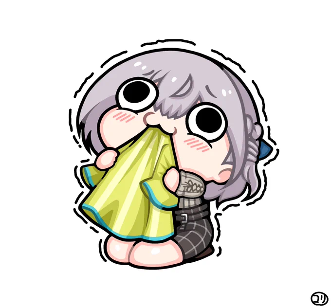 スバルちゃんの服をはむはむする団長 #ノエラート