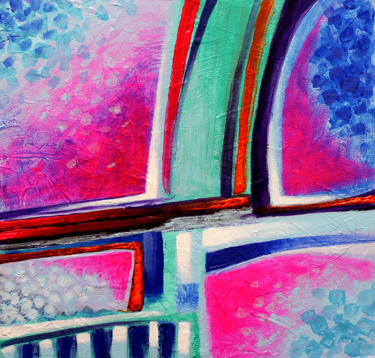 Dynamic Colour Scape - #abstraction #artsale #abstractartwork #studiovisit #drumcondra #opengallery #galleryart john@nolanart.com