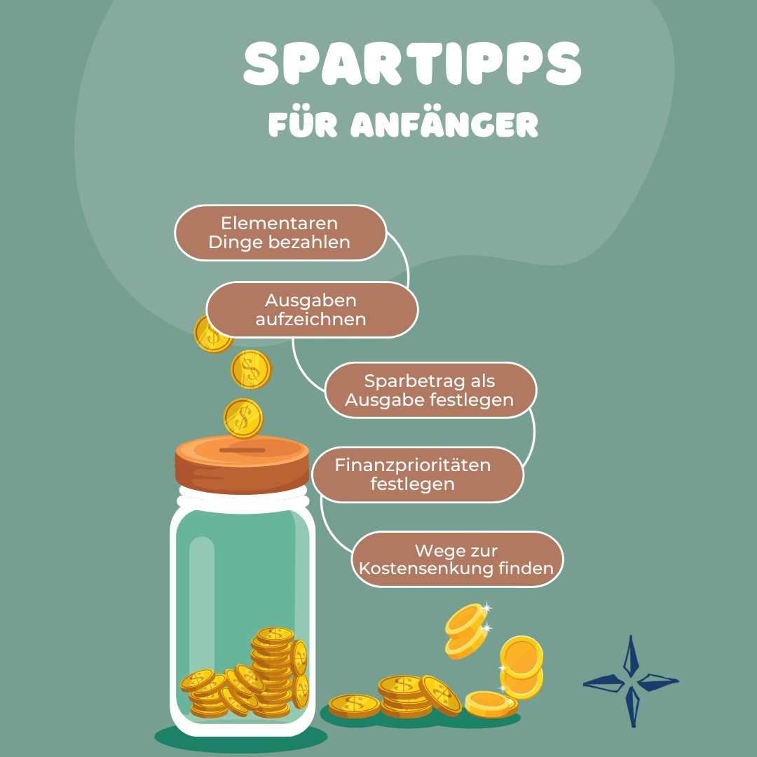 jannikcode's tweet image. 💰 Spartipps für Anfänger: Lerne, wie du mit einfachen Methoden dein Geld effizient sparst und deinen Vermögensaufbau startest. 🚀 Mehr dazu auf deinfinanzkompass.de #DeinFinanzKompass #Spartipps