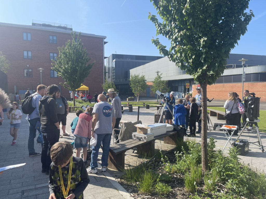 Today we are at @UCLan #sciencefestival till 4pm. Come join us and enjoy all things Astronomy @LiverpoolAS #astronomy #solar #science