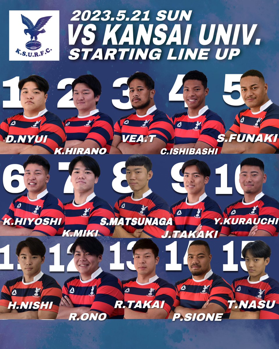 大阪産業大学ラグビー部 公式戦3点セット 大阪産業大学 ラグビー 公式