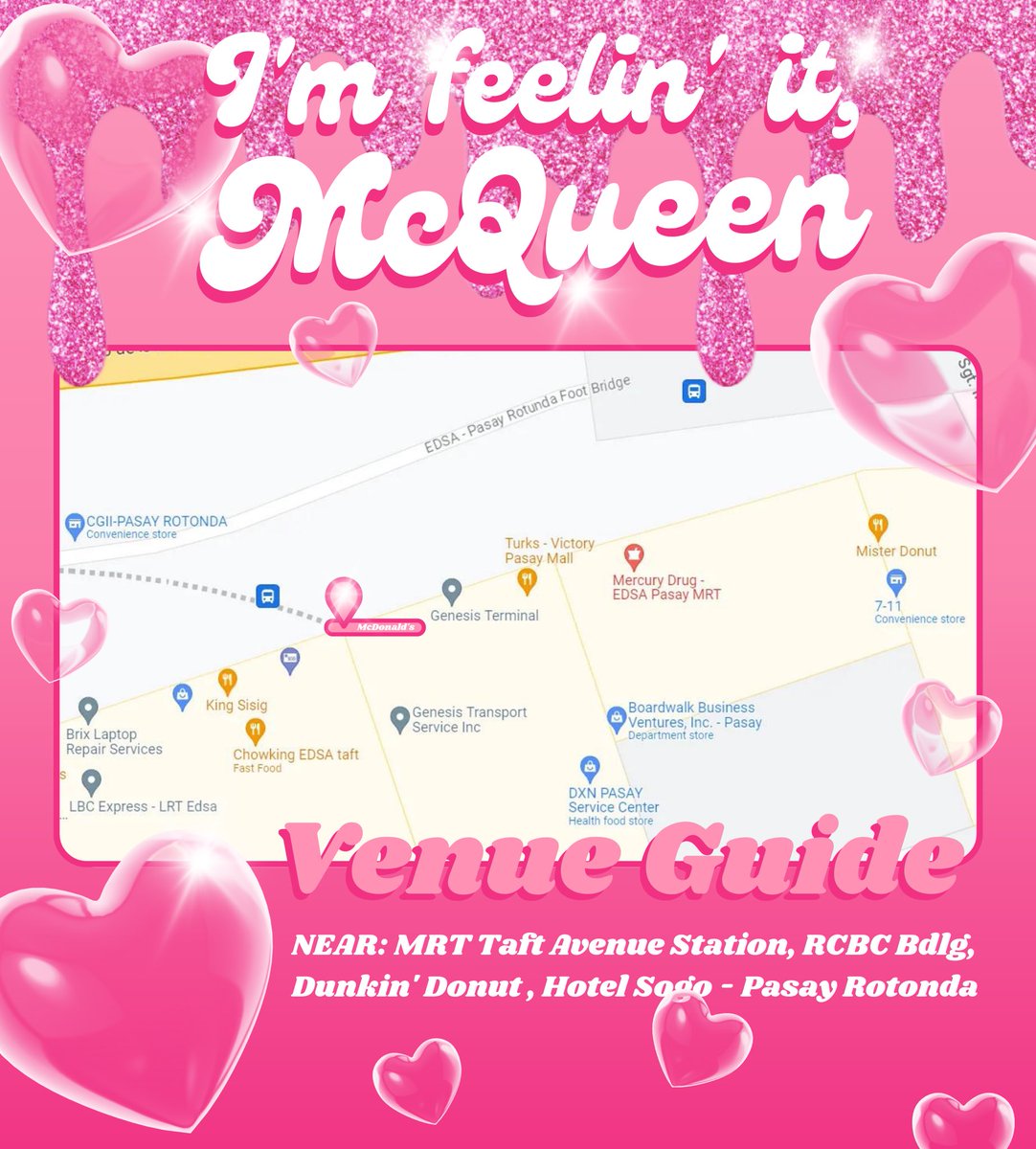 KimMinniePH's tweet photo. @G_IDLEPH [EVENT] Want to attend our event but don't know how to get there? We gotchu! 💗

📆 May 27, 2023
📍MC Donald, Taft Ave cor EDSA
⏱1:00 PM- 3:00 PM

Register here:
https://t.co/h9u49I67bJ

Event Page:
https://t.co/V1Dm3azmyl

Google Map:
https://t.co/nGaT6xngPf

#여자아이들 #GIDLE https://t.co/YrgHa6PZhe