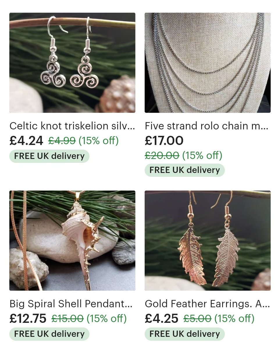 RzlStores's tweet photo. 15% #SALE in my @RzlStores #jewelleryshop. Amazing savings plus free UK delivery 💌  Perfect #giftideas &amp; #Accessories.
All items come in a cute drawstring linen gift bag. 

https://t.co/EI3rdE5zhj https://t.co/eDSGopmZWR