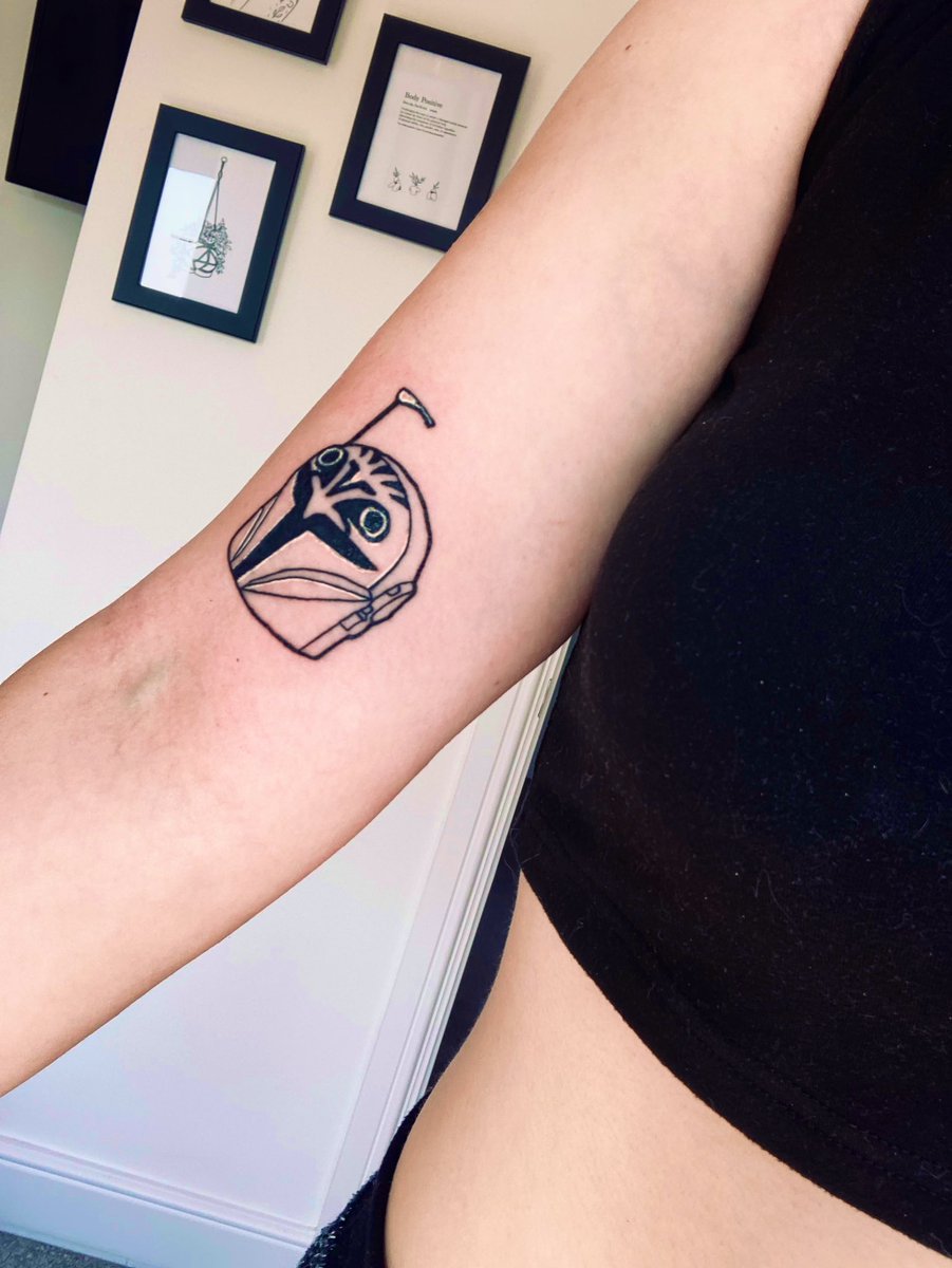 Joining Princess Leia as the second addition to my kickass women in Sci-fi half sleeve had to be the iconic Bo-Katan (<a href="/kateesackhoff/">Katee Sackhoff</a>) 🖤