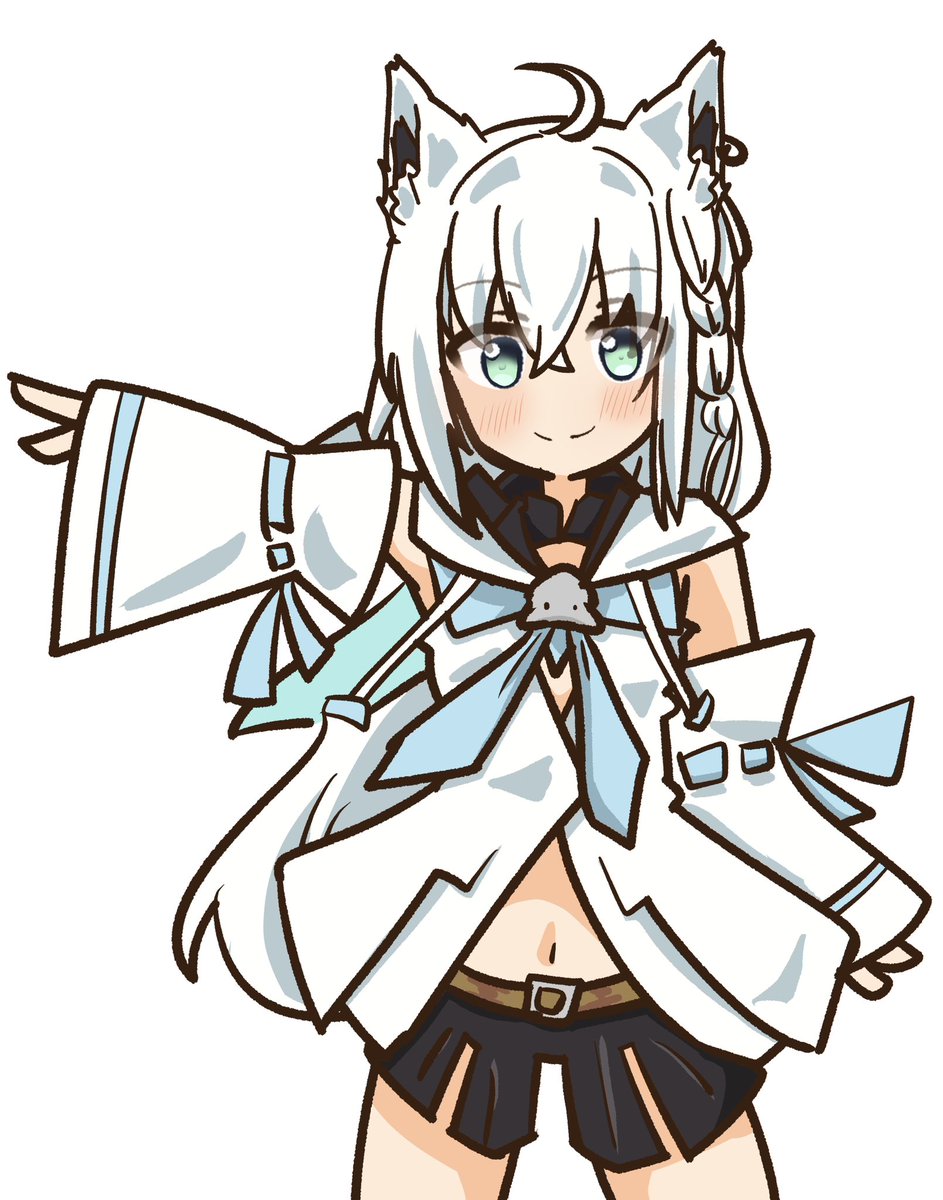 白上フブキ 「フブちゃん  #絵フブキ #白上フブキ」|ricoのイラスト