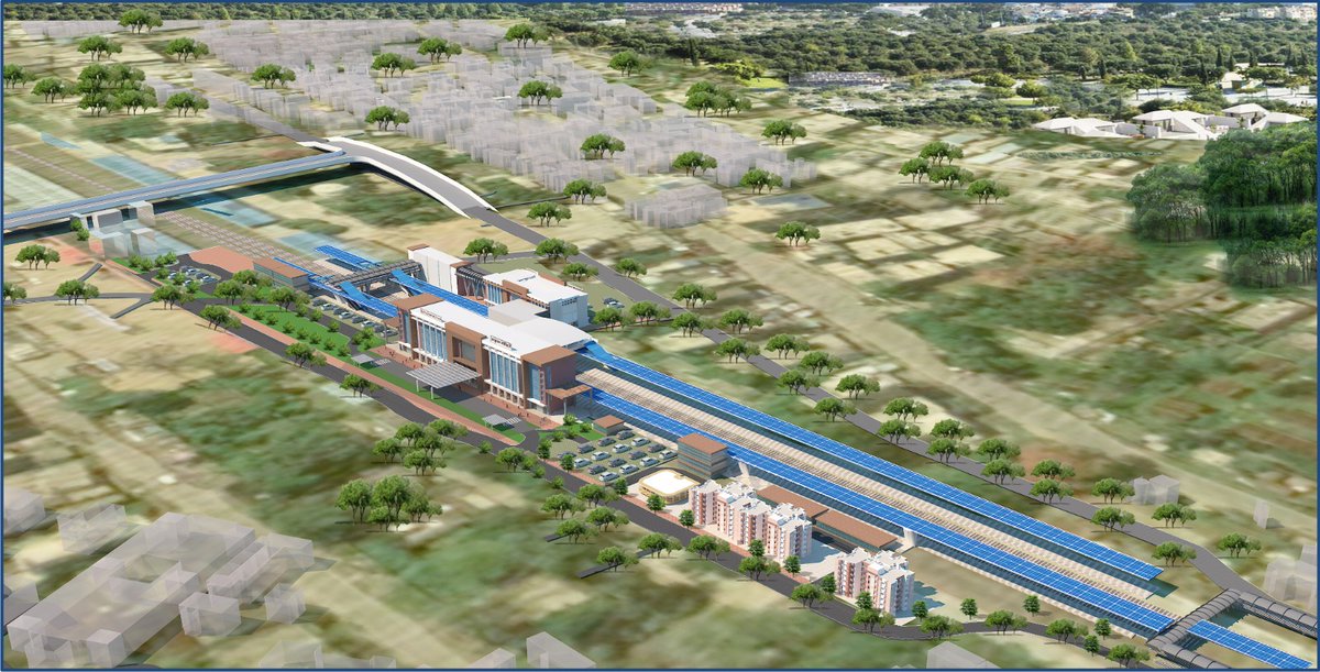 Rendering of the proposed design for redevelopment of Bapudham Motihari Railway Station.

#Motihari #Bihar