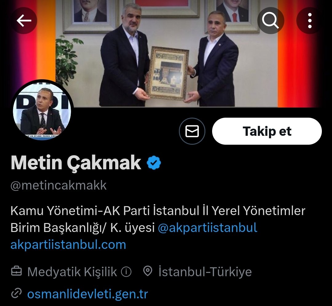 ajansfenercom's tweet photo. Ak Parti İstanbul İl Yerel Yönetimler Başkanı Metin Çakmak, Samet Akaydın'ın yapmış olduğu hareketi PFDK üyesine yolladığı paylaşımını yaptı. 

Çakmak, gelen tepkiler üzerine paylaşımı sildi. https://t.co/7zQ6FPuxnw