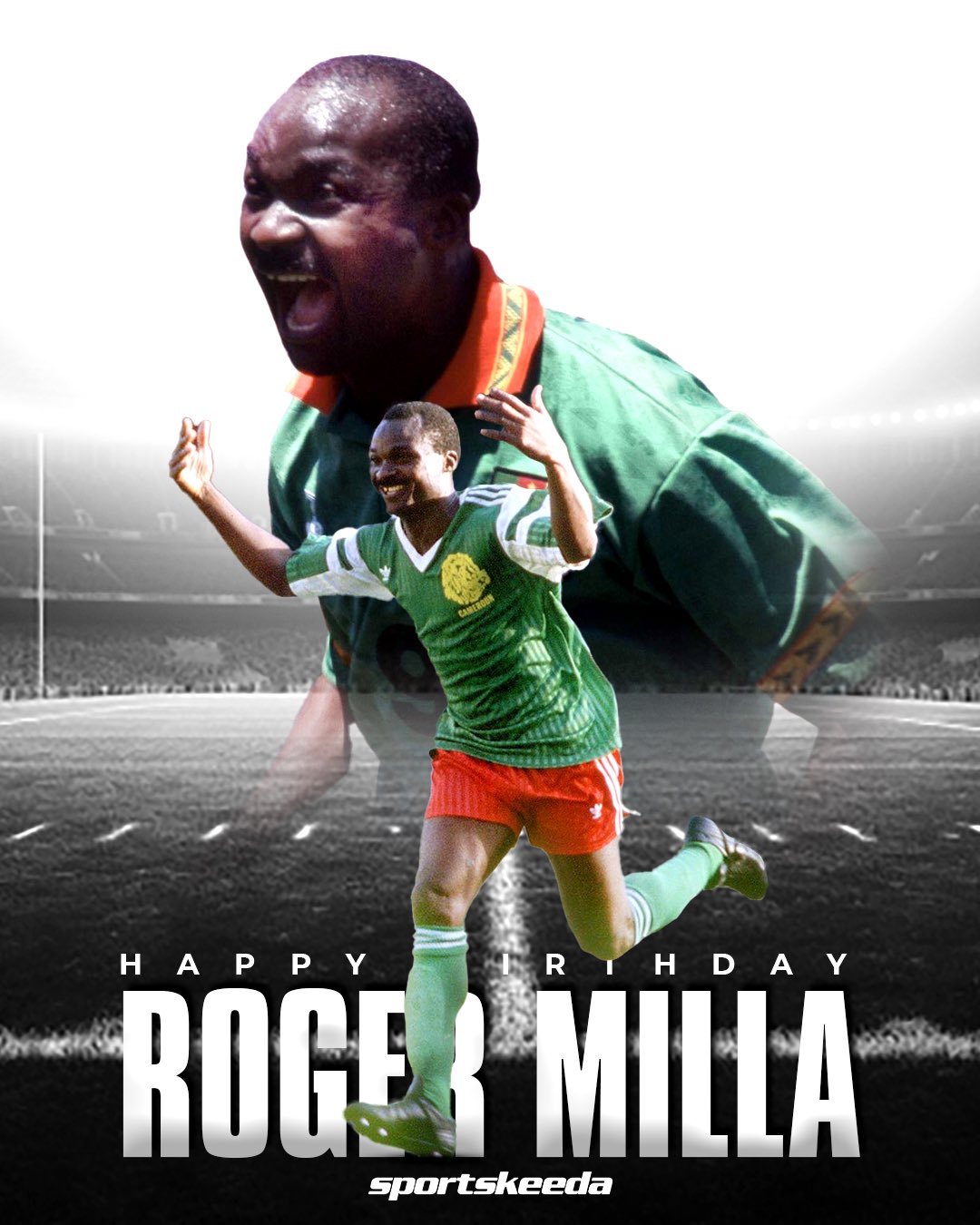 Happy Birthday to one of the greatest Africans to play the sport! Cameroon\s Roger Milla.   