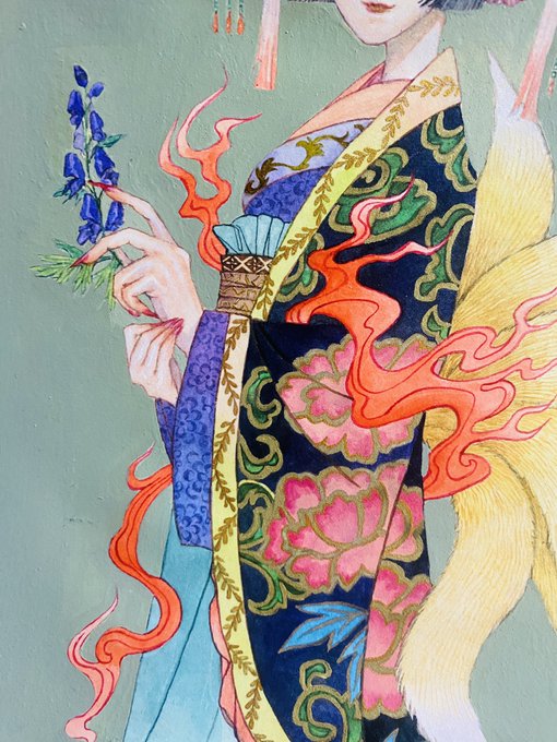 部屋の大掃除中 前描いてボツにしたけどなんとなく惜しくて置いてた絵も処分しよ
