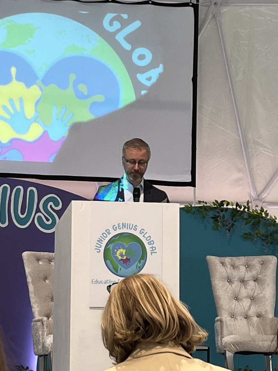 Opening address with Minister <a href="/rodericogorman/">Roderic O’Gorman TD</a> for the inaugural Children’s Mental Health symposium at Junior Genius Global Dublin 💛