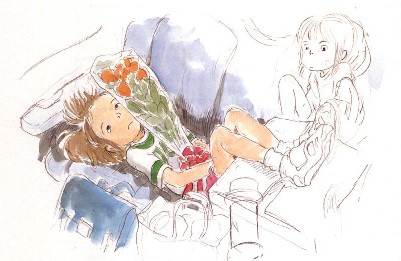 love these ghibli film colour storyboards