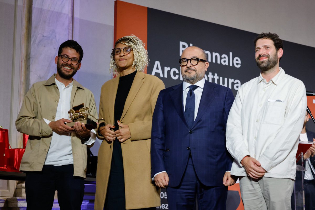 #BiennaleArchitettura2023 Golden Lion for Best National Participation to the #BrazilPavilion “for a research exhibition and architectural intervention that center the philosophies and imaginaries of indigenous and black population towards modes of reparation”.