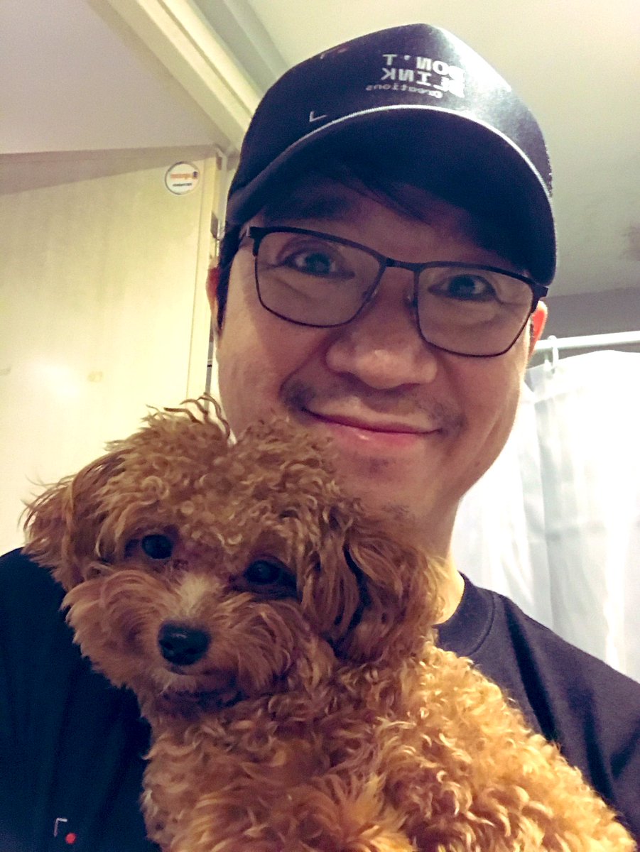 After a long day sa isang event sa Marriot. Still awake at 125am and waiting for Daddy. Pakasweet talaga. Love you Sky! Tanggal na pagod agad. #dog #doglife #DogLover #poodle #pet <a href="/Kayeriveral/">Allen Kaye Reyes</a> <a href="/DontblinkCreati/">Don't Blink Creations</a> 🎥📸❤️🐶