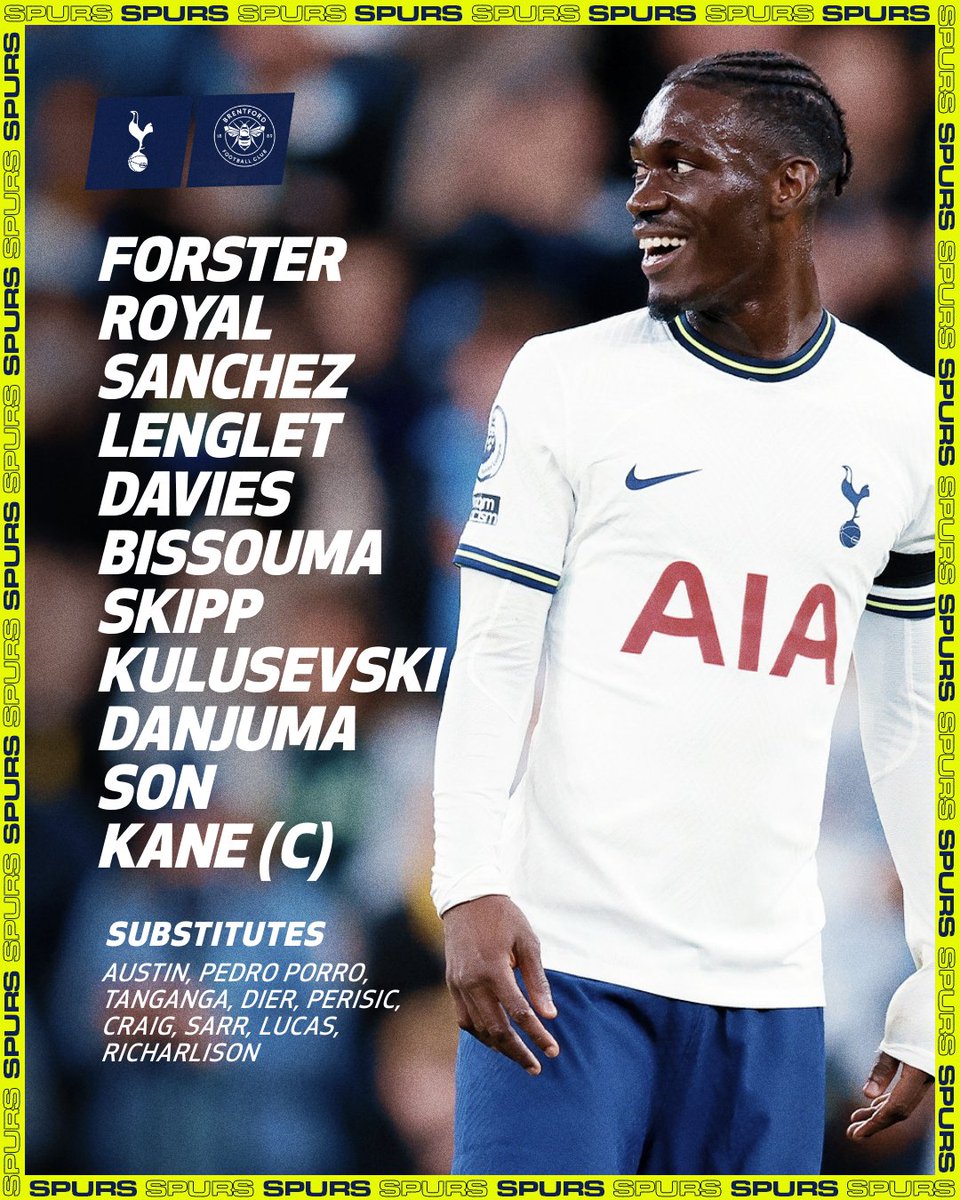 Tottenham Hotspur on X: Our team is in! 💪 📋 #TOTLIV