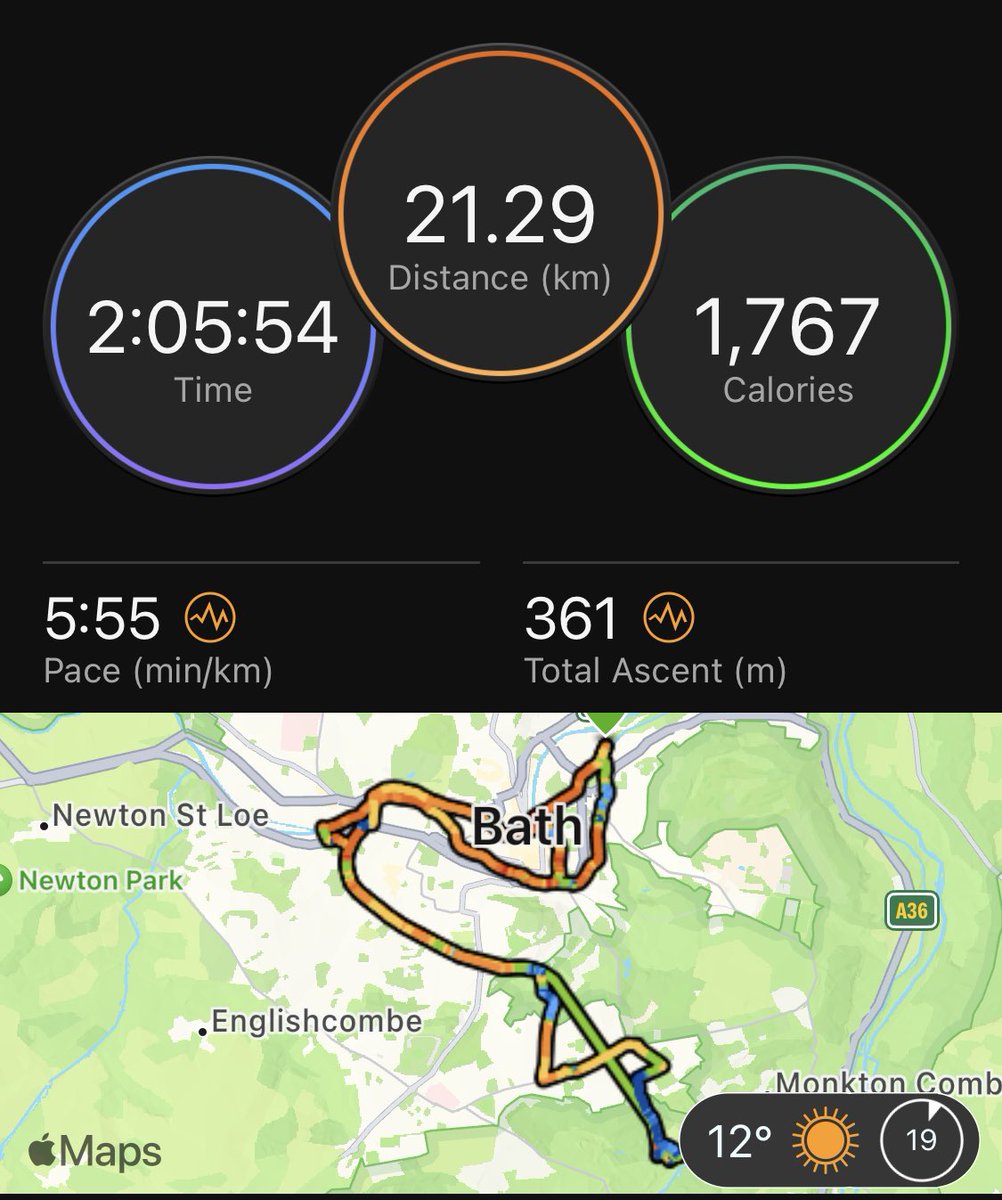 BathHewett's tweet image. Fantastic day to run the Two Tunnels and then come back over Combe Down. 🌞🏃🏻‍♂️✅#runlocal