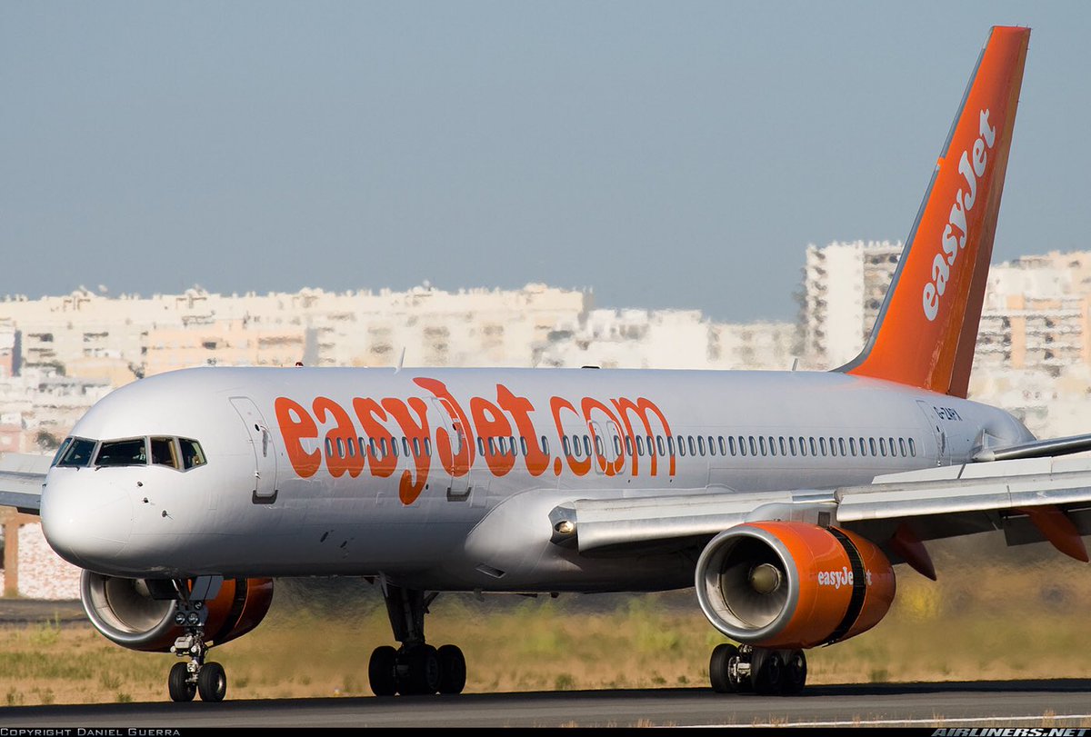 An Easyjet (Titan Airways) B757-200 seen here in this photo at Faro in August 2010 #avgeeks 📷- See photo