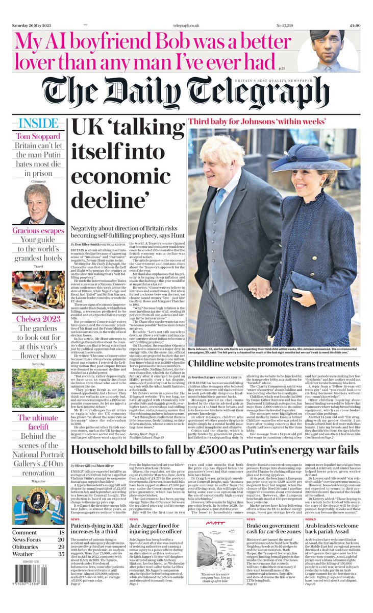 Swathes of the U.K. *voted* for economic decline. They literally boasted about doing so. It was a small price to pay for blue passports &amp; ill-informed notions of ‘sovereignty’, remember?