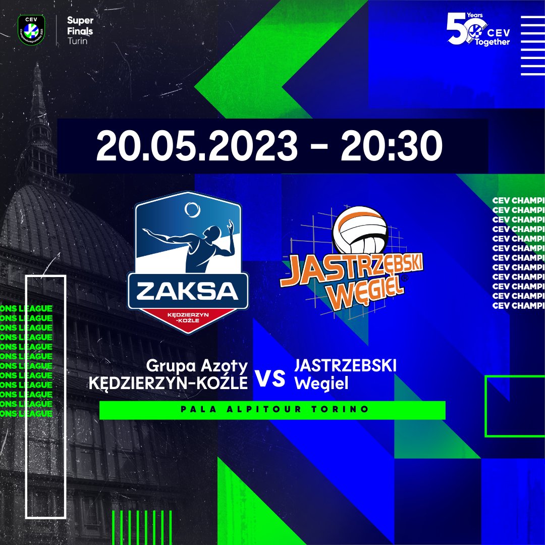 ZAKSAofficial's tweet photo. #MATCHDAY ‼️ DZIŚ WIELKI FINAŁ LIGI MISTRZÓW ‼️

Widzimy się wieczorem w Pala Alpitour 🏟️ przed telewizorami 📺 przed halą Śródmieście i wszędzie tam, gdzie tylko możecie nas Wspierać🔥 Liczymy na Was 💪 Do zobaczenia #goZAKSA 🔵⚪🔴 #GoatsInTurin 🐐 #SuperFinalsTurin https://t.co/5C3AjDSIwo