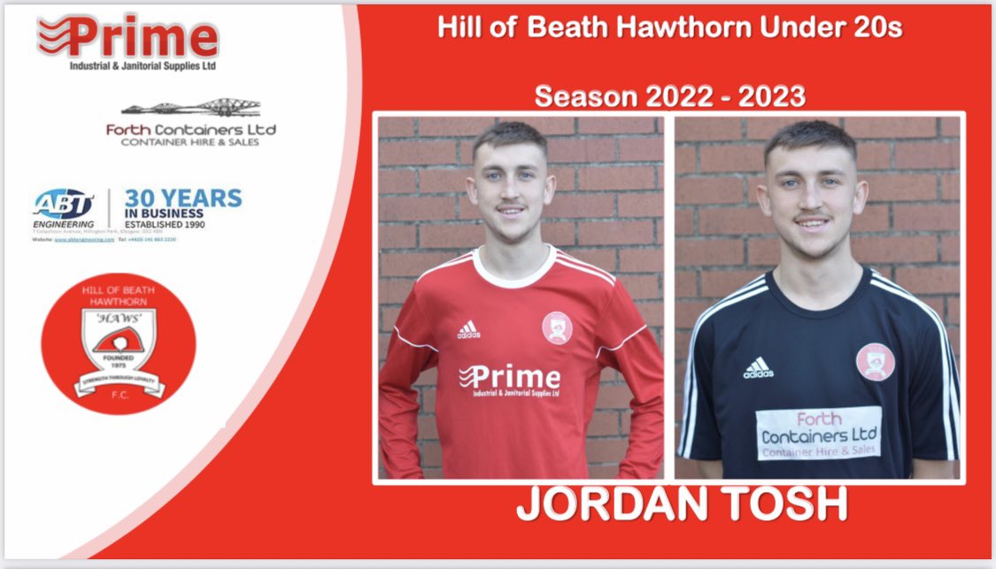 Last night’s goal scorers for The Haws:
<a href="/scott_chalmers1/">scott chalmers</a> ⚽️⚽️⚽️
<a href="/JensMoret/">Jens Moret</a> ⚽️⚽️
@JordanTosh2 ⚽️
Absolutely superb boys!! <a href="/hawshob/">Hill of Beath Hawthorn FC</a> <a href="/EastScotlandFA/">East of Scotland Football League</a> <a href="/OfficialSLDFL/">Scottish Lowlands Development Football League</a> <a href="/fife_football/">Fife Football</a>