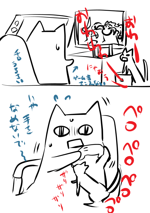 ゲーム中戦ってるのは…主にチロと。