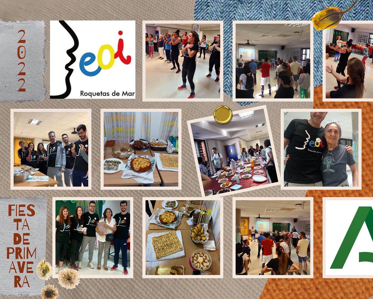 EoiMar's tweet photo. El jueves celebramos nuestra tradicional fiesta de primavera. ¡Qué bien nos lo pasamos! 👏👏👏👏👏👏👏👏👏👏 #eoiroquetasdemar23 @EducaAnd https://t.co/omX5Khb1w8