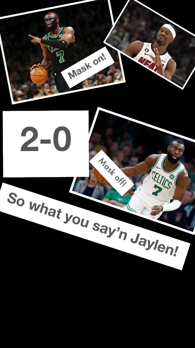 8nt_u's tweet photo. @MarkJonesESPN @ViceCityAlerts “SO WHAT YOU SAY’n JAYLEN! 🤣🤣#HEATCulture #BostonCeltics #bostonmiami https://t.co/JrxALfugfE